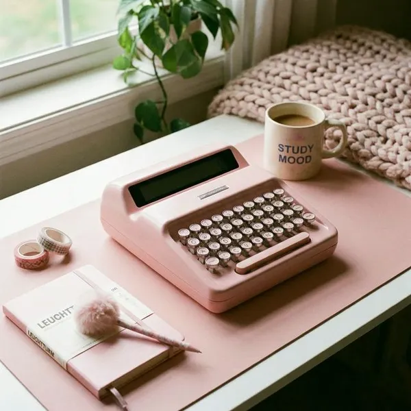 Pink Cute Calculator Aesthetic Layout